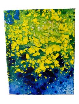 Hand Painted Canvas Art - Blue Abstract 