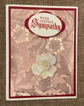 Sympathy card, assortment of five cards