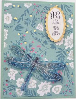 Retirement is time to rest and relax greeting card, set of 5 cards
