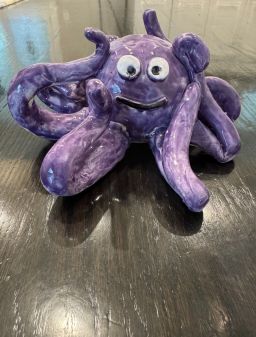 Purple Ceramic Octopus